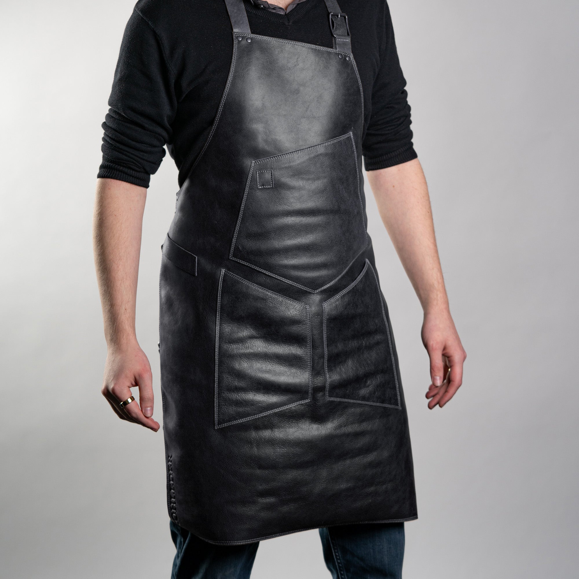 Grillschürze Leder