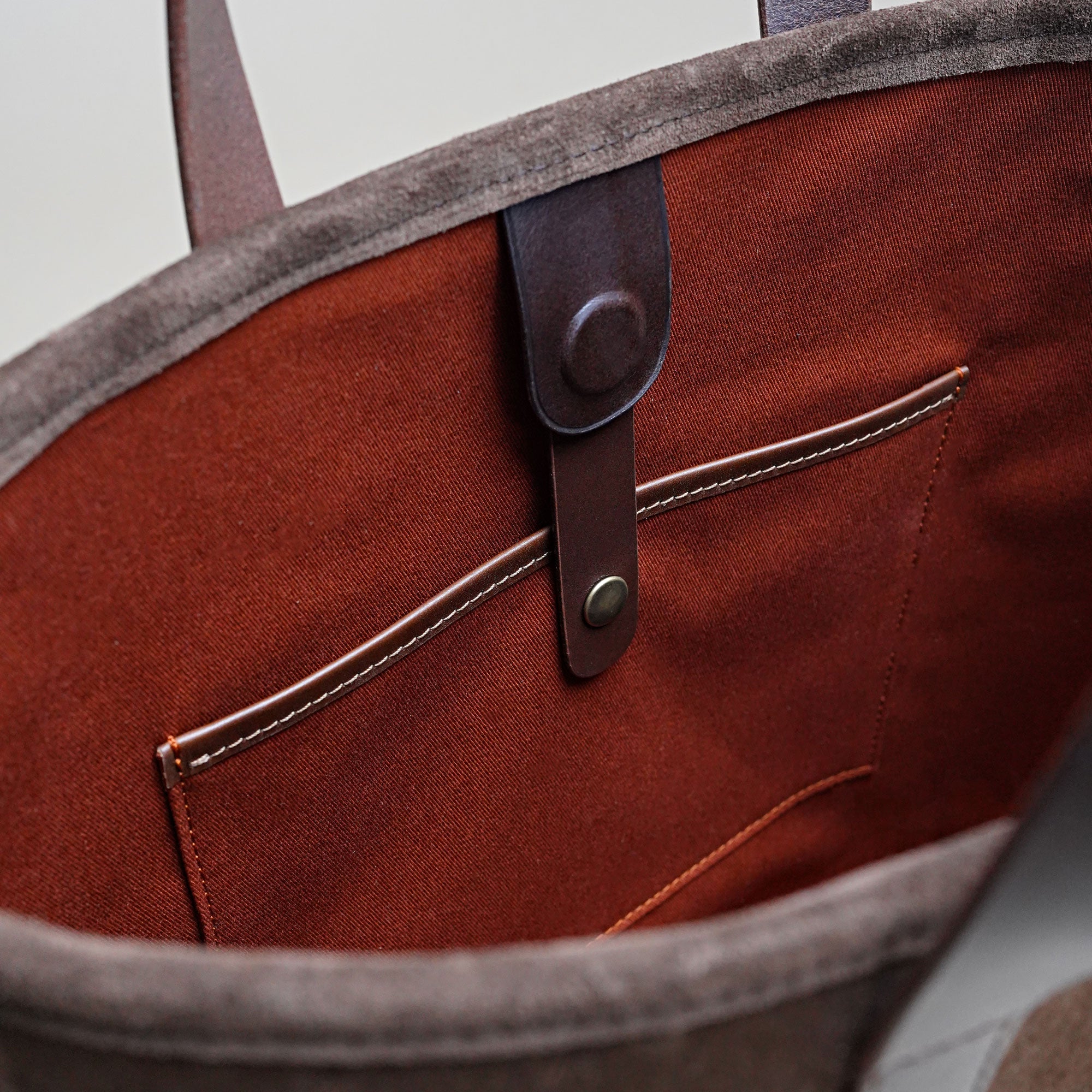 Suede Tote for Work