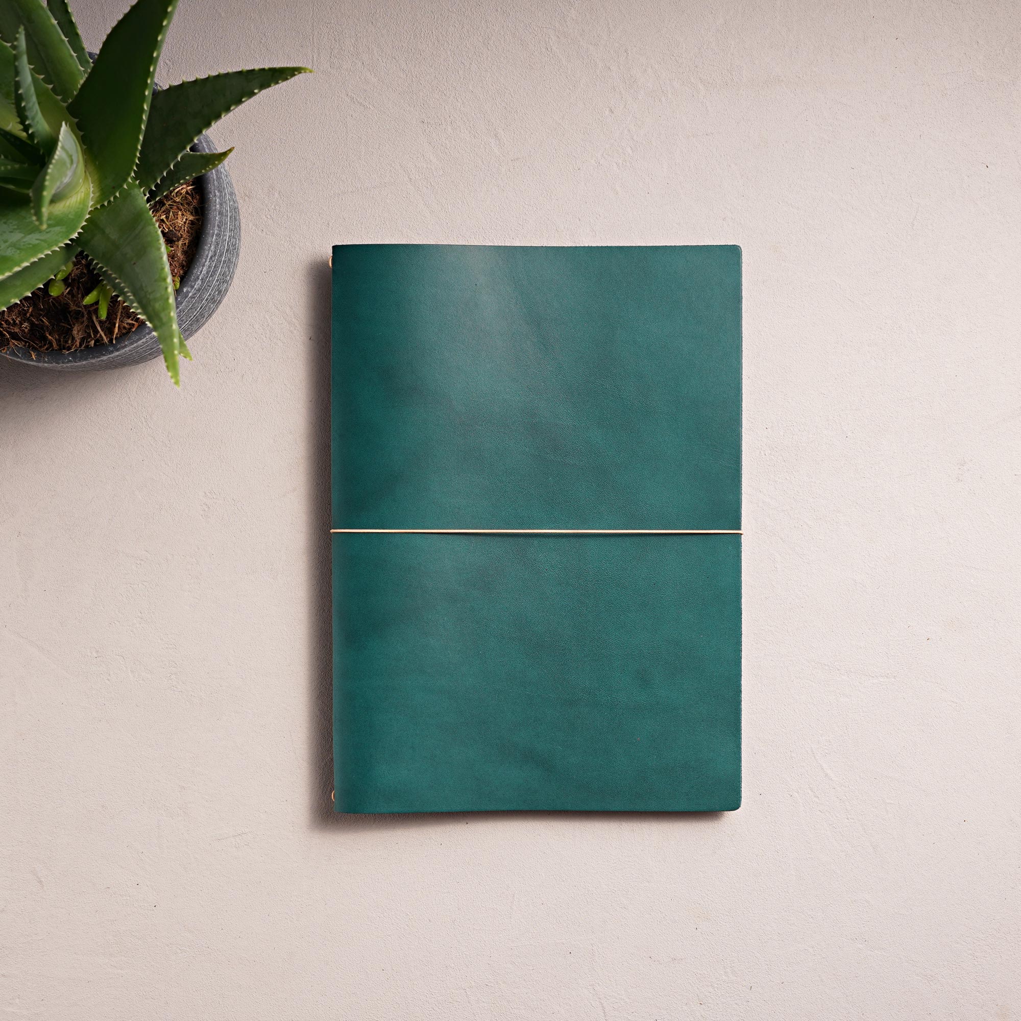 Leder Notizbuch - Simpel