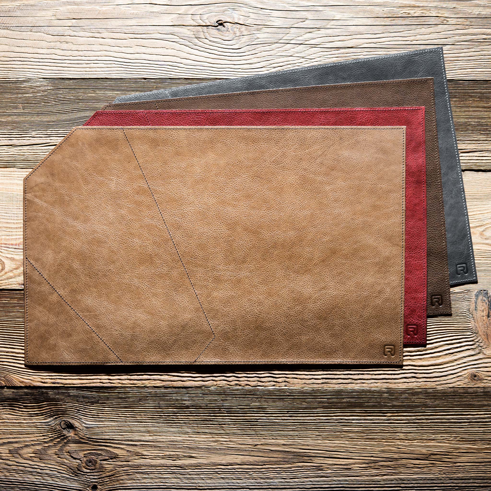 Echtleder Tischset "Design"