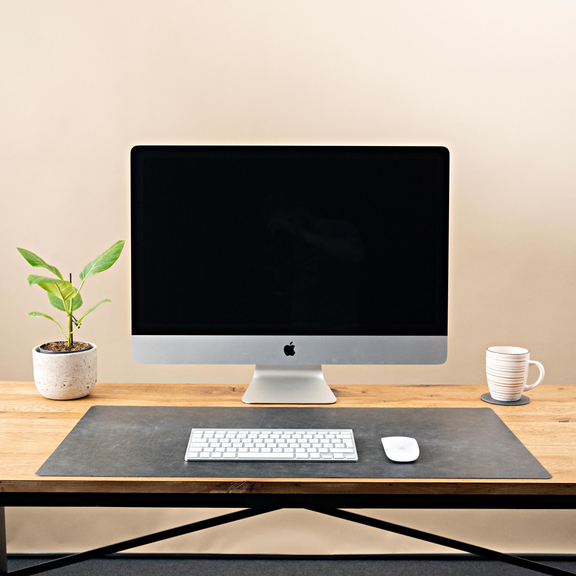 Schreibtischunterlage Leder Natur