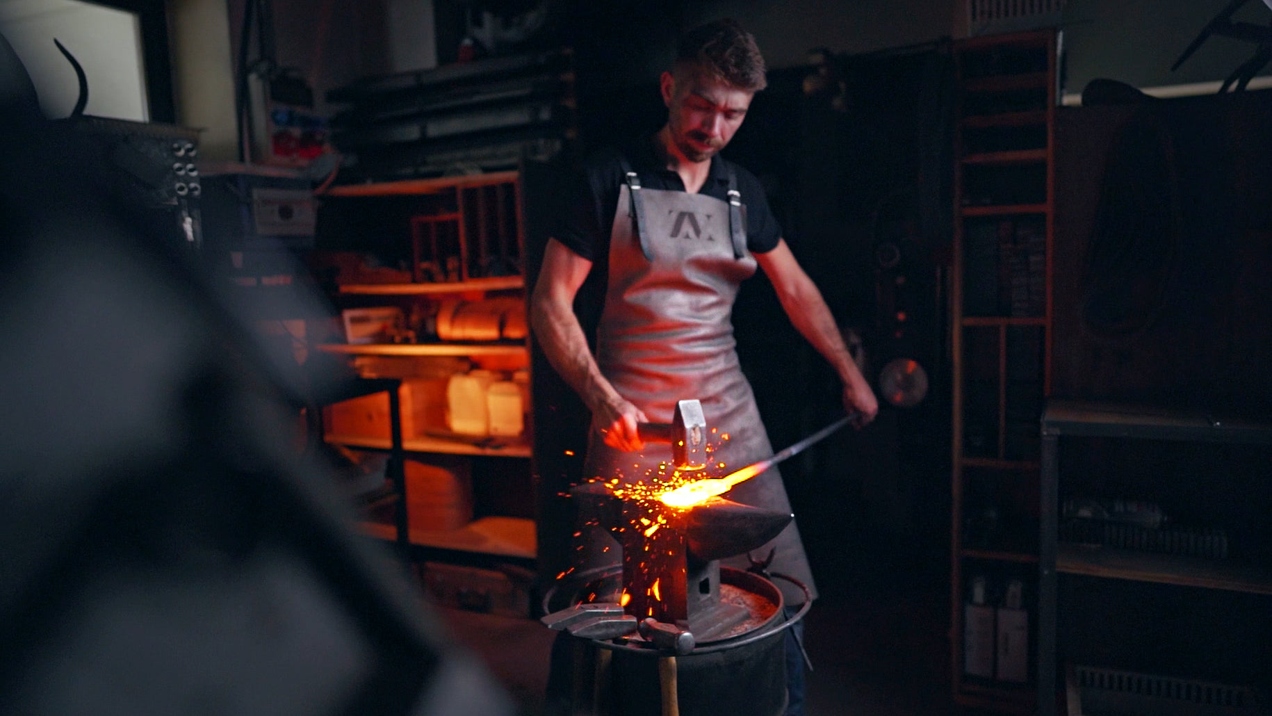 Video von Herstellung eines Damast Kochmessers