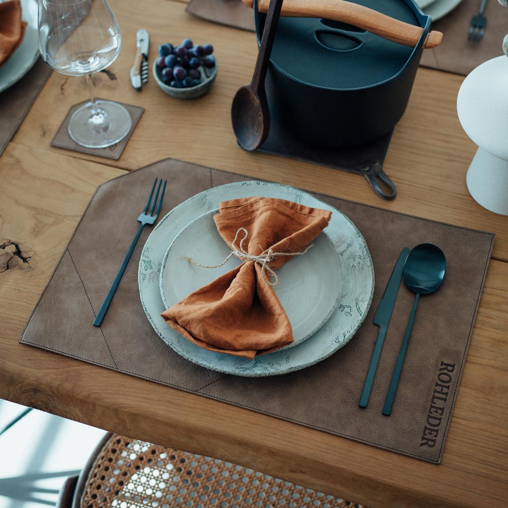 Esszimmerset Groß - Tischset, Untersetzer und Topflappen