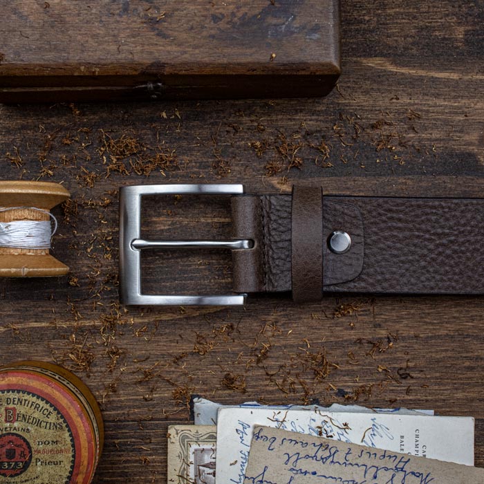 Fine leather belt