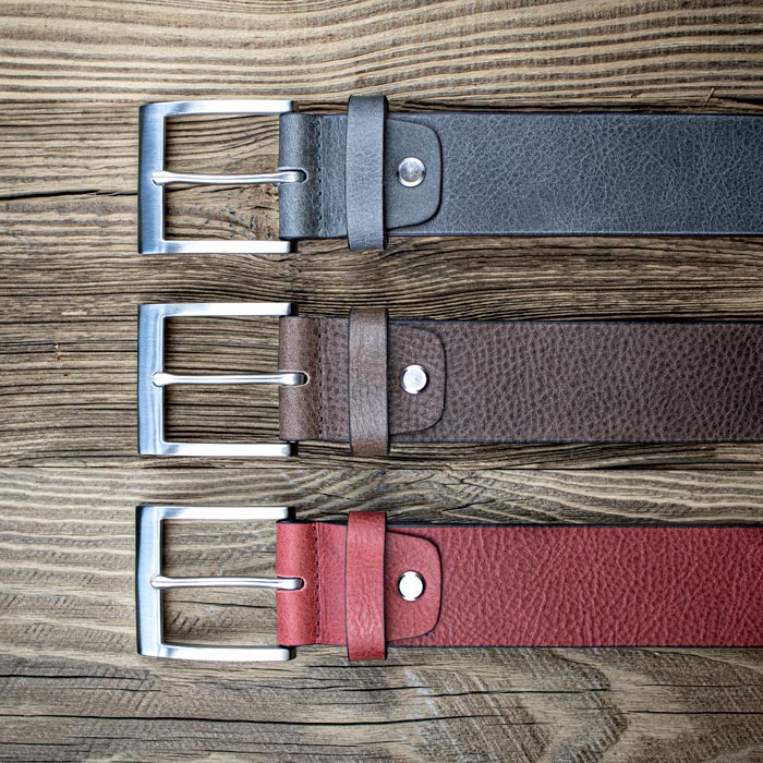 Fine leather belt