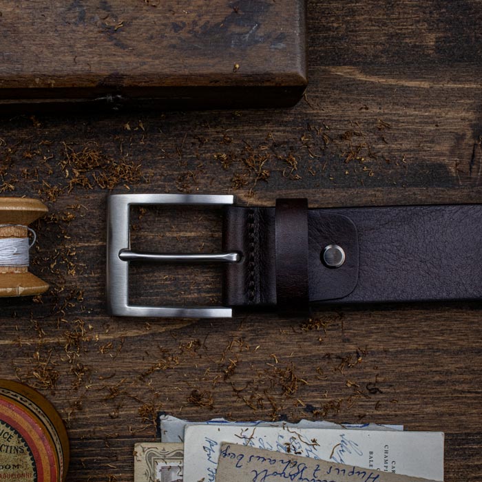 Leather/stainless steel - belt