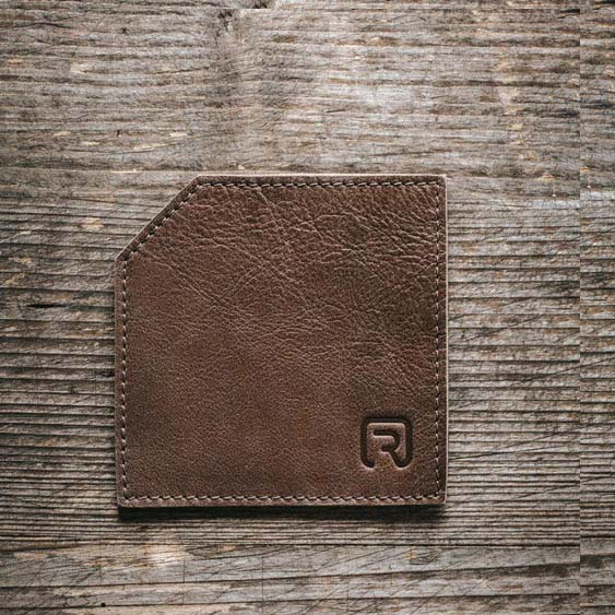 Echtleder-Glasuntersetzer "Design"